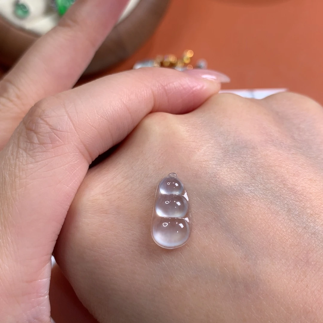 翡翠未镶嵌颈饰墩墩哒玻璃豆