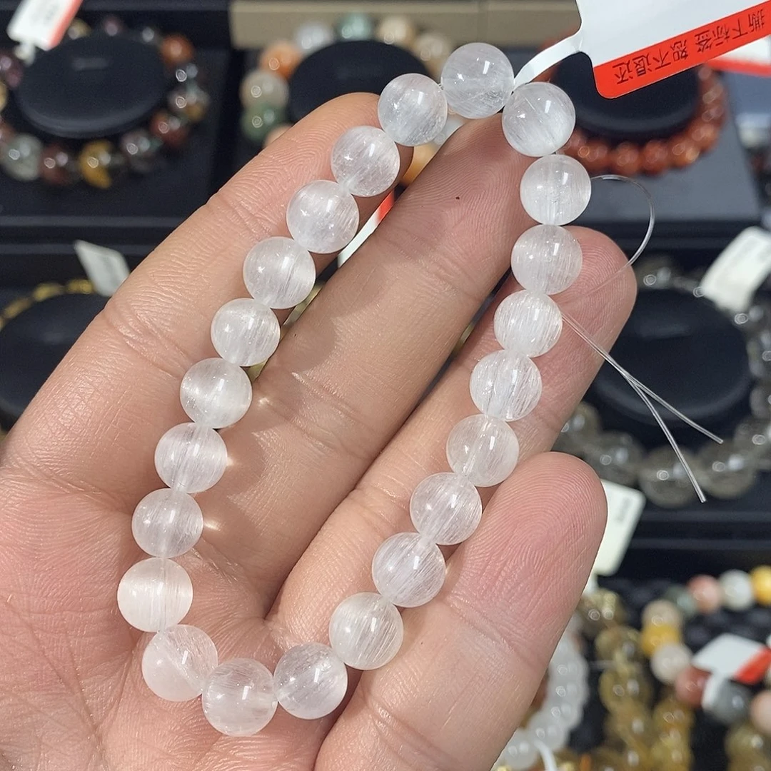 未镶嵌手链水晶卡8.8m白兔毛