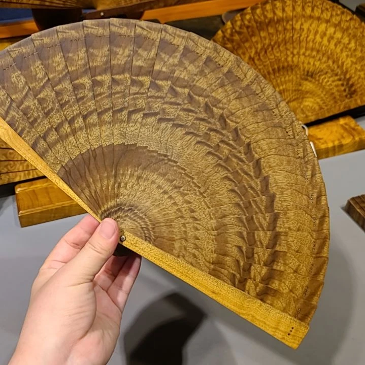 扇子18小叶桢楠金丝楠木苏扇
