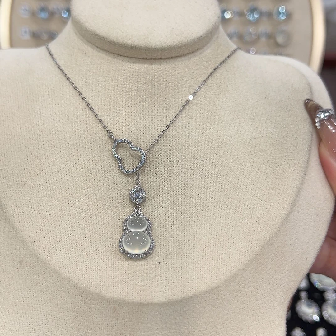 小***泡蛇纹石玉银S925镶嵌戒指