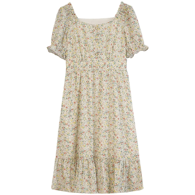 L4389-伍莎服饰云仓百搭时尚新款连衣裙夏季#MBT46L026