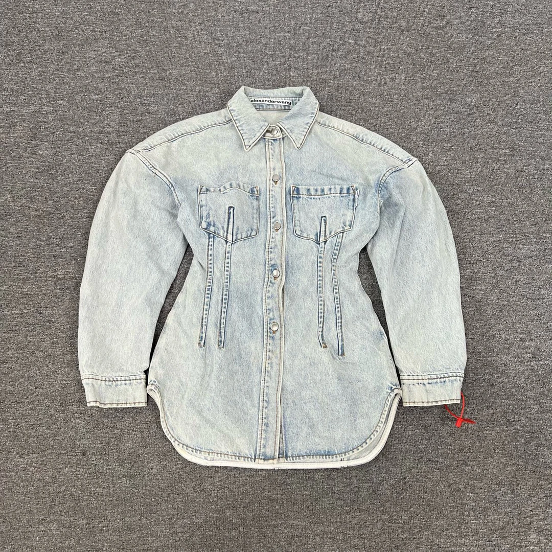 99新 AMIPARIS AlexanderWang 亚历山大王 收腰牛仔外套 99新 0码