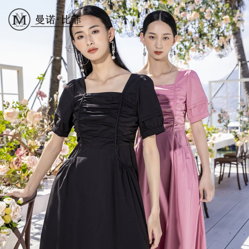 【小铃铛】优雅褶皱连衣裙MEBL125143