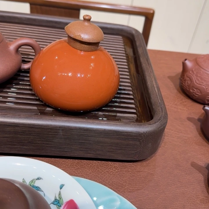 茶壶紫砂盖托朱泥高端茶周边