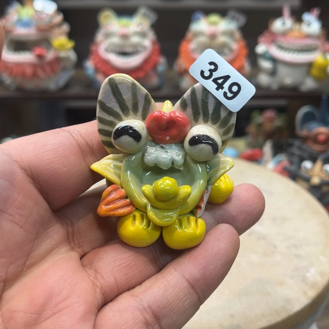 陶瓷纯手工抽象陶瓷摆件微瑕349