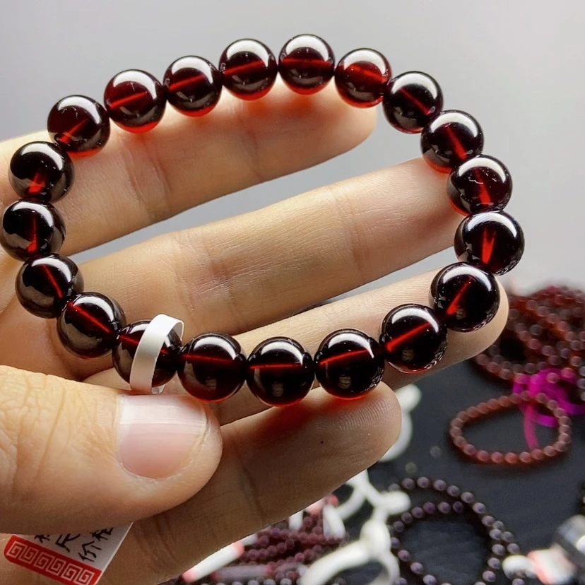 【闪购商品】石榴石手链未镶嵌9:9毫米