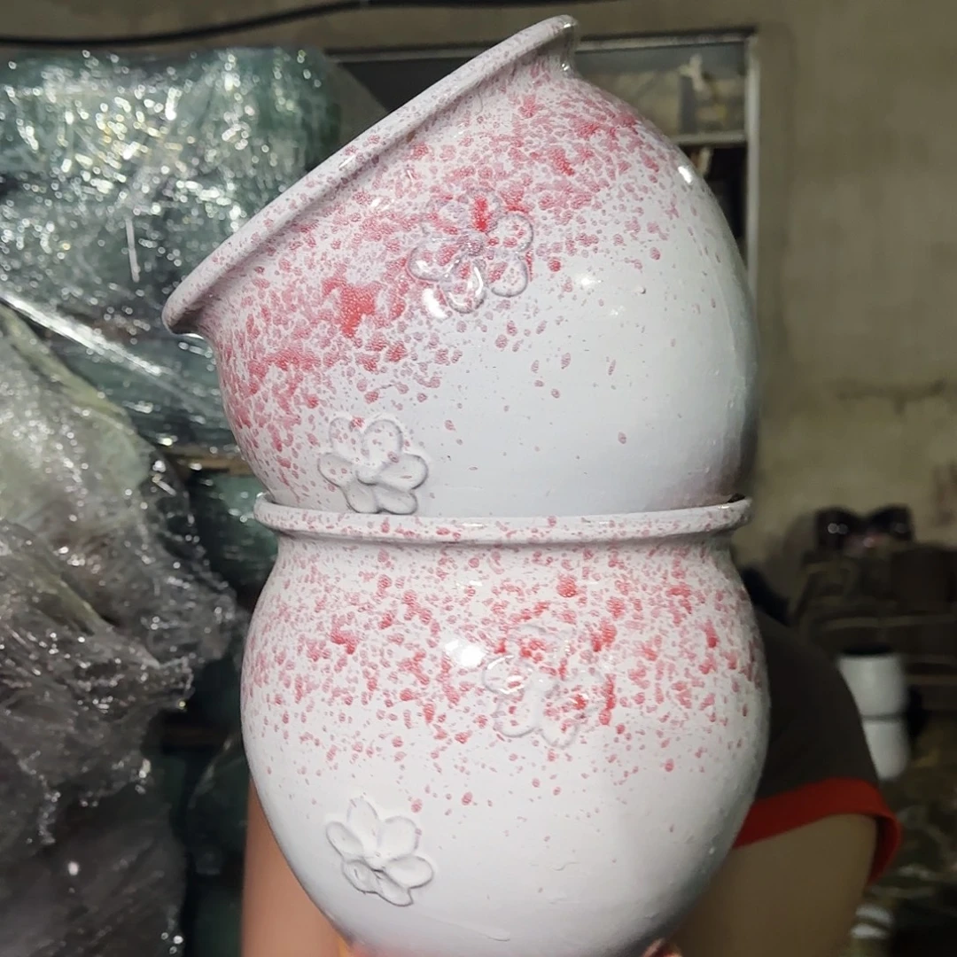 紫砂花盆高19口20