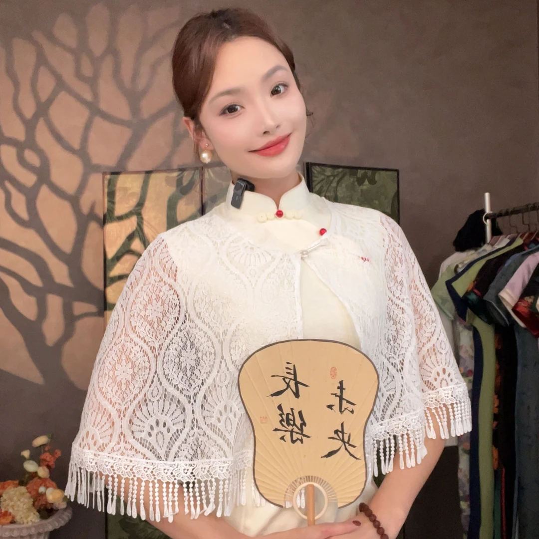 【MAGMU】独立设计款小众性感时尚大气显瘦优雅旗袍披肩