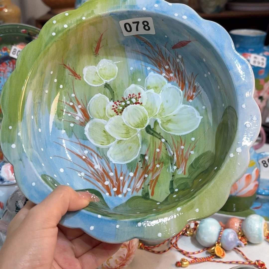 景德镇手绘高温釉下彩陶瓷茶具