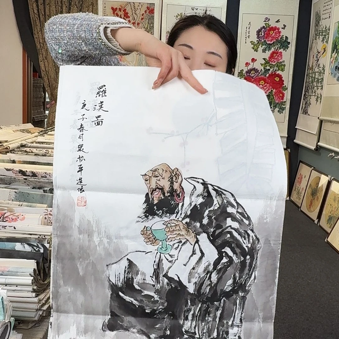 纯手绘国画作品好看