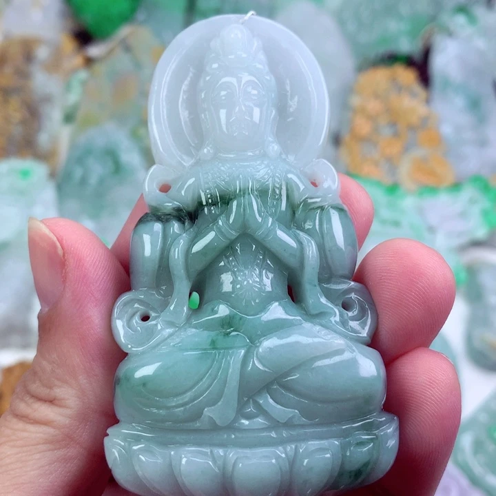 翡翠未镶嵌吊坠(不含链)