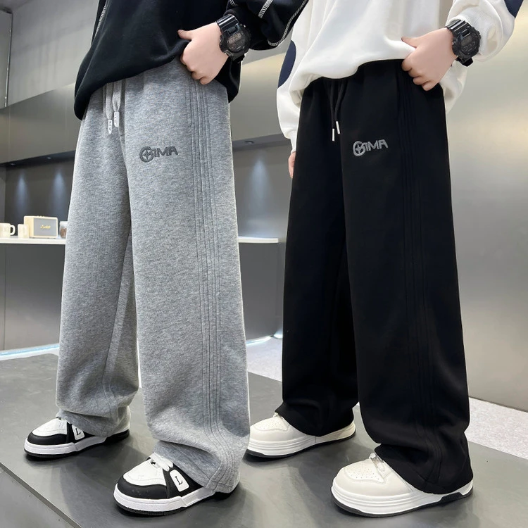 儿童装男童春秋裤子2025新款洋气休闲时髦卫裤男孩秋装运动长裤潮