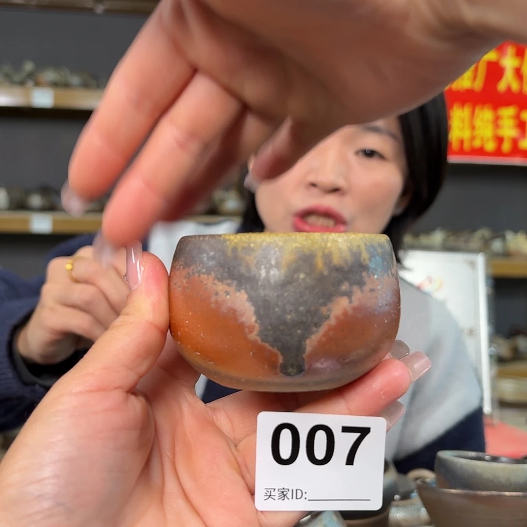 杯坭兴陶柴烧全手工原矿泥料杯