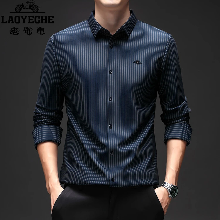 短袖老爷车衬衫男男款黑色新款冰丝爆款爸爸装新中式夏天衬衣宽松