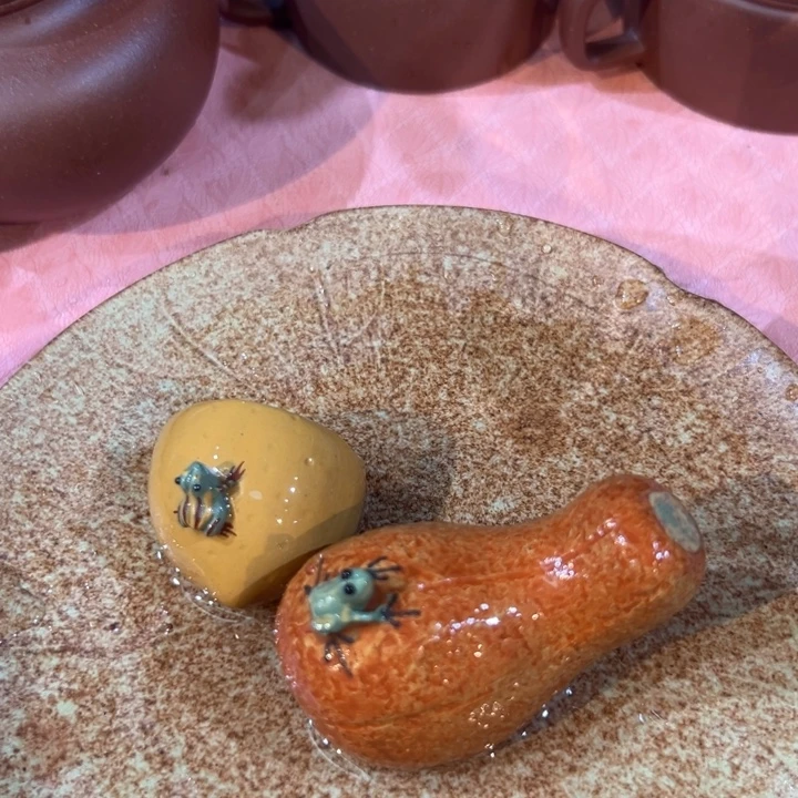 紫砂茶壶茶宠南瓜。