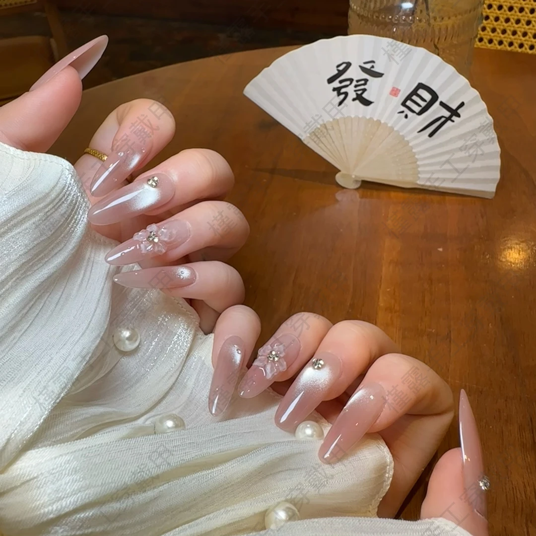 【玫花露】槿露纯手工穿戴甲-10片装-可重复佩戴