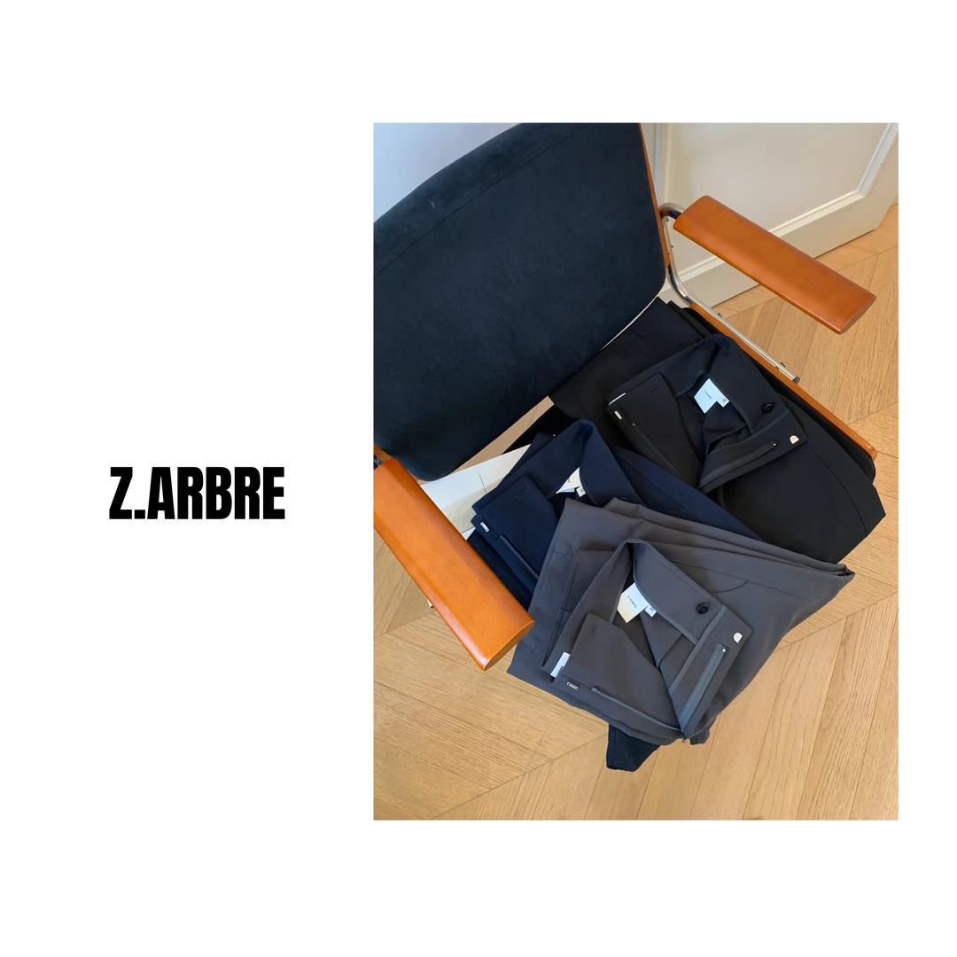 Z.ARBRE “豌豆神裤” 夏日高端版九分西装直筒裤女