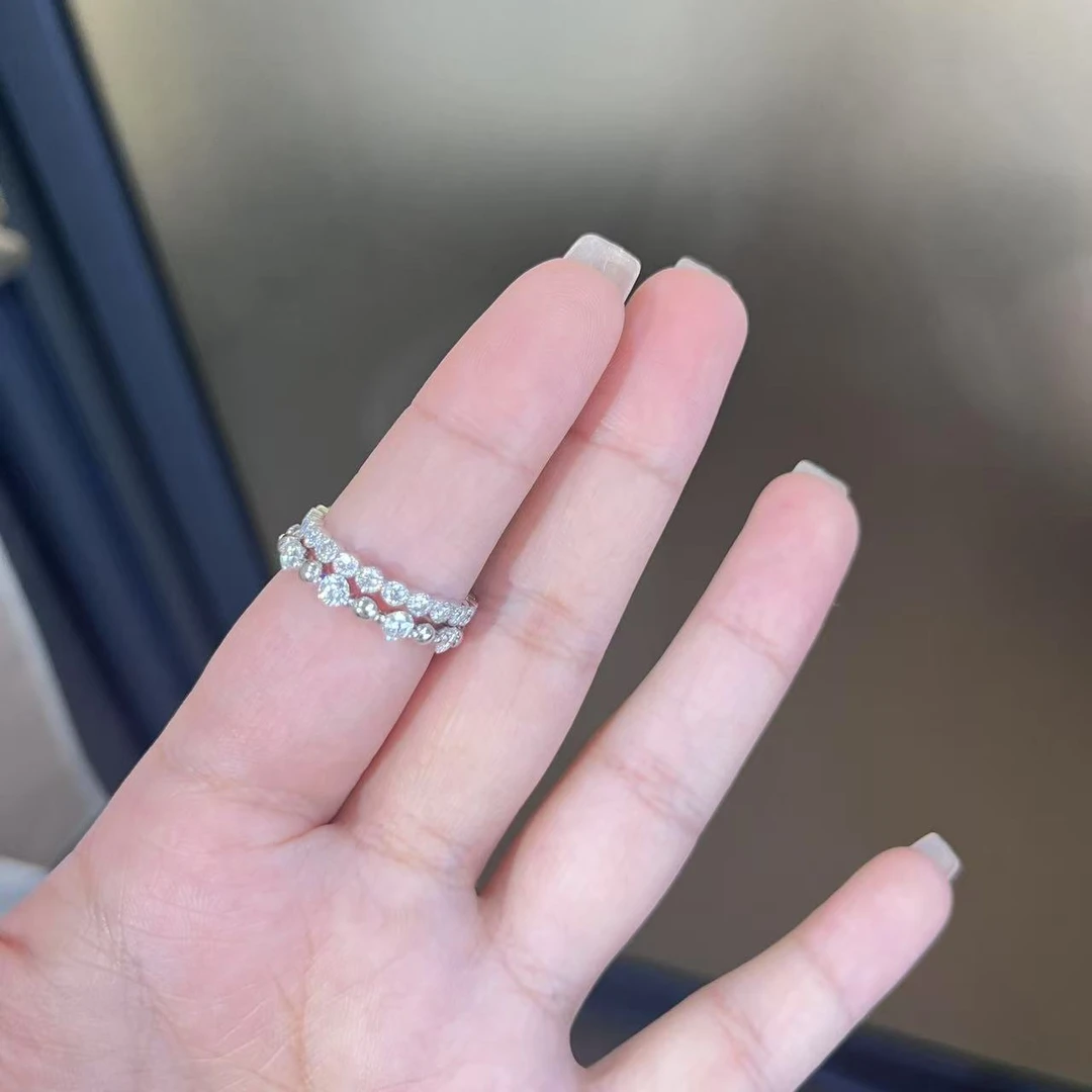 铂金Pt950戒指   6.8克