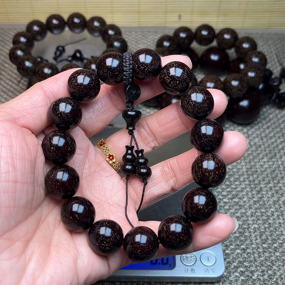 沉***香檀香紫檀（小叶紫檀）1.5 15颗 满星