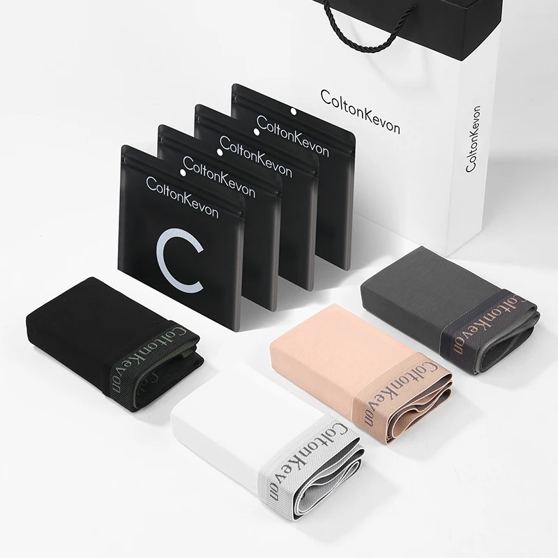 男士莫代尔舒适透气大码运动四角裤男生平角裤不卷边2025新款面膜