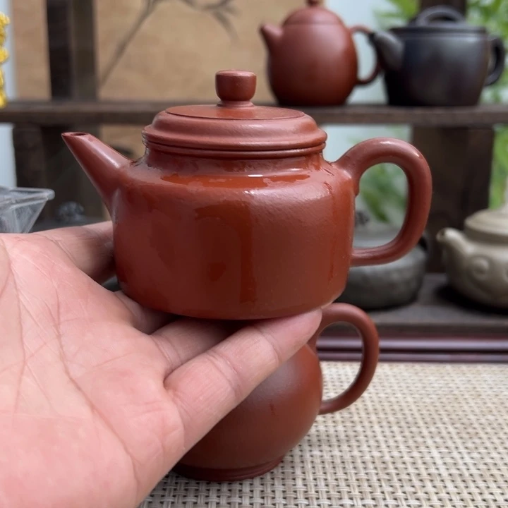 茶壶紫砂宜兴原矿紫砂全手德钟140CC