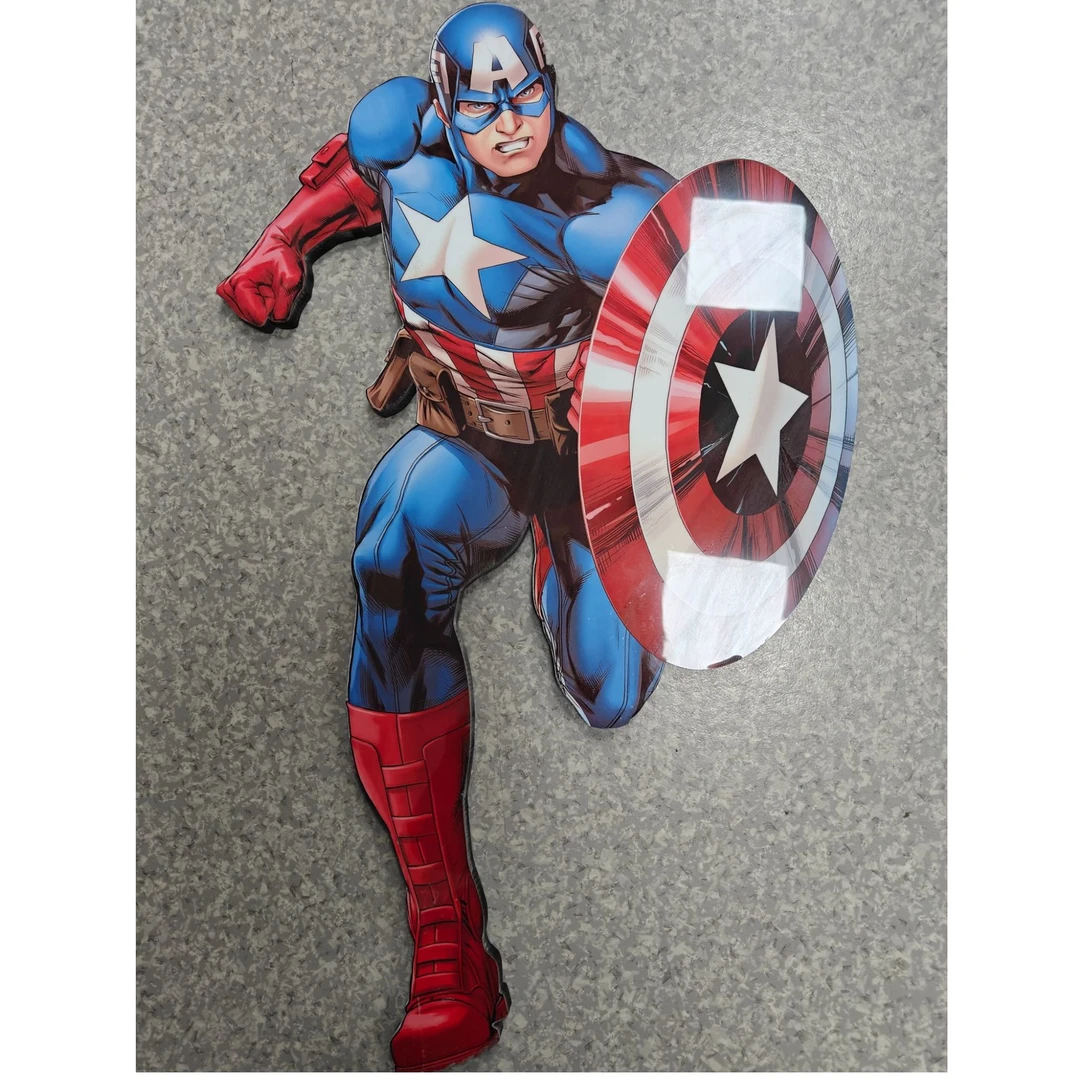 漫威钢铁侠美国队长挂画男孩卧室壁画变形金钢儿童房装饰画687