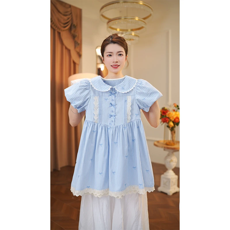 女童连衣裙2025新款夏季中大童女宝儿童夏款休闲裙子10023