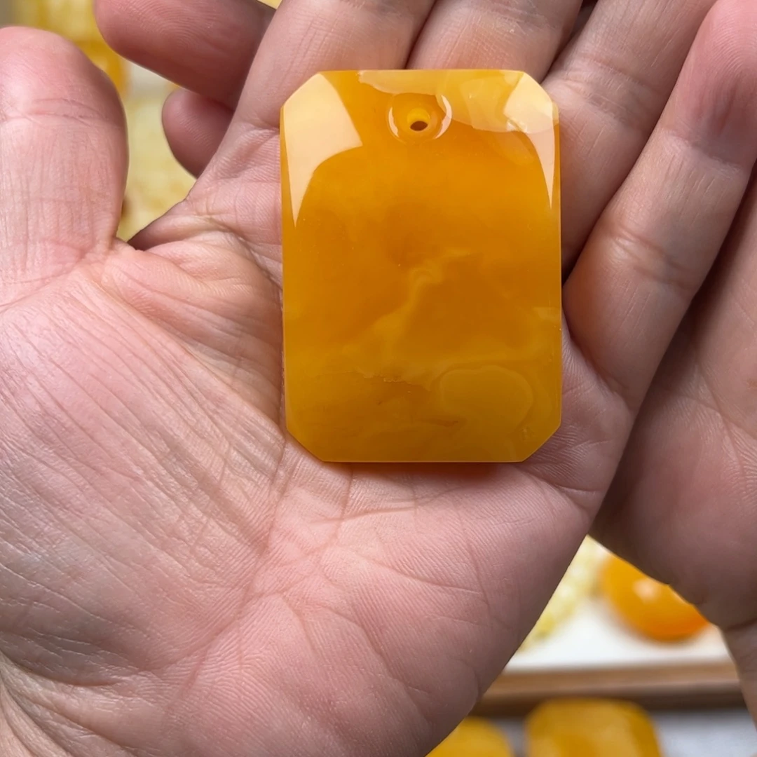 蜜蜡未镶嵌颈饰纯天然琥珀蜜蜡