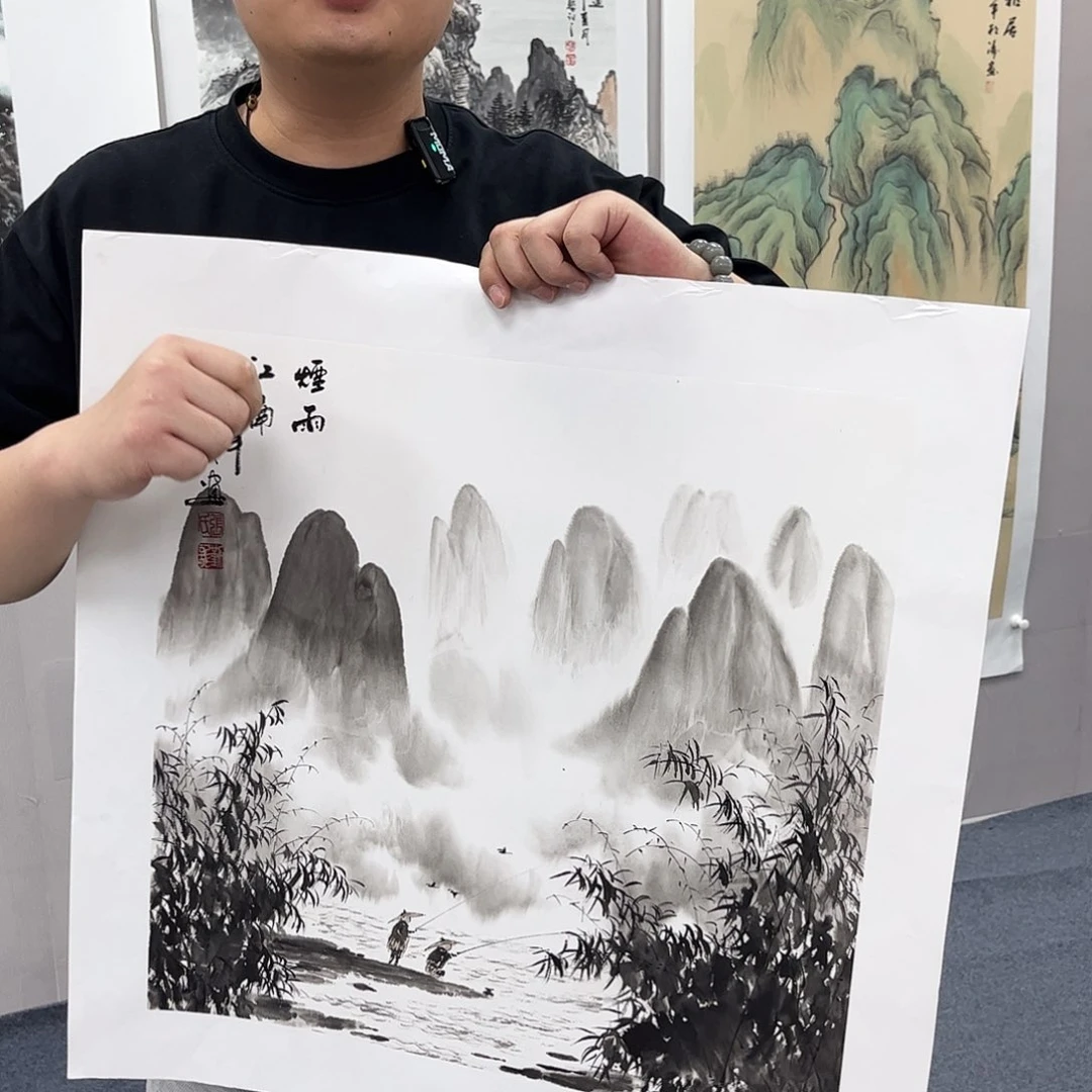 国画国画作品宣纸纯手绘