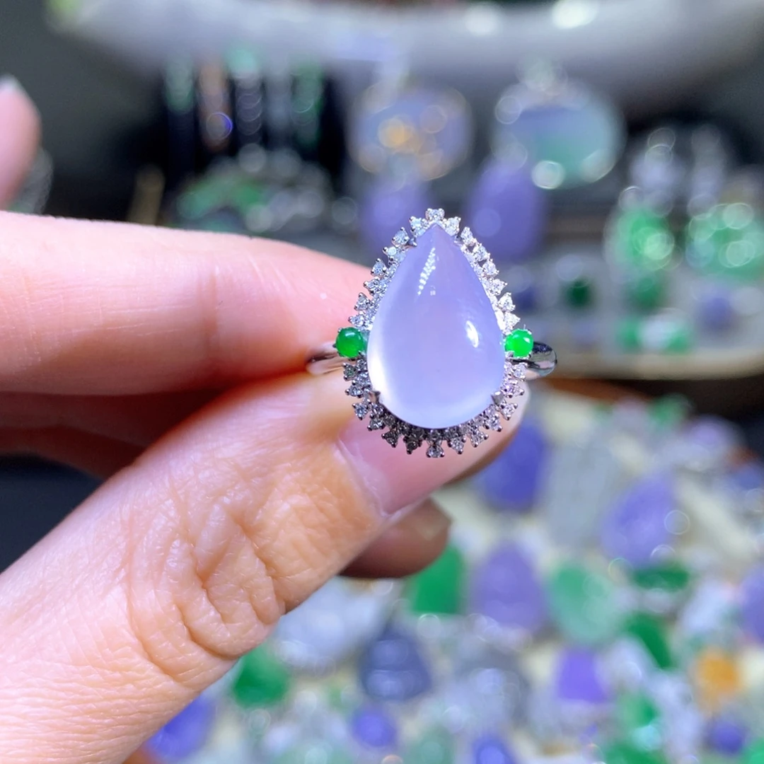 【闪购商品】翡翠颈饰18K金镶嵌翡翠吊坠项链