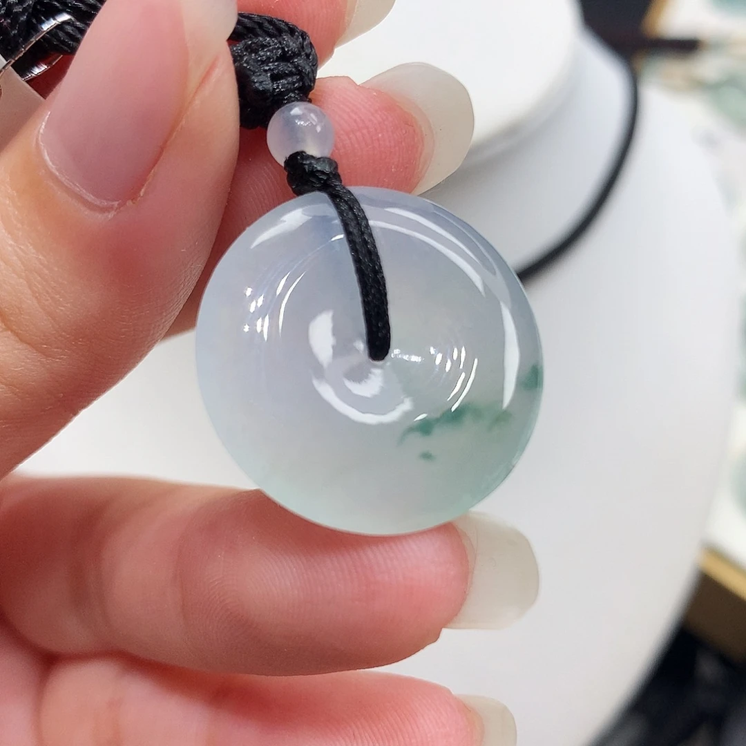 翡翠未镶嵌胸饰翡翠23，23/4.8