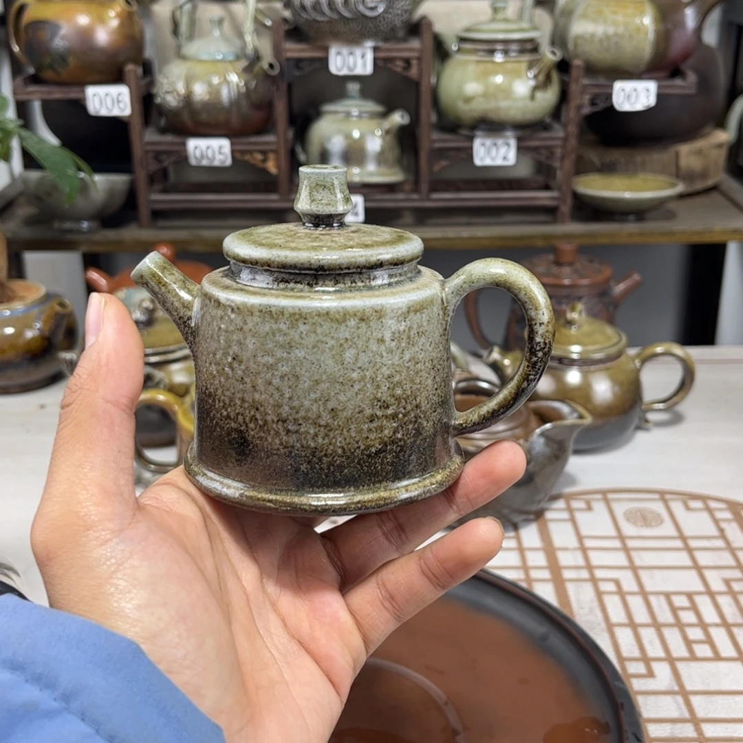 150cc白泥柴烧德钟壶