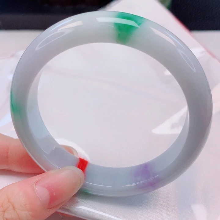 翡翠未镶嵌手镯54圈