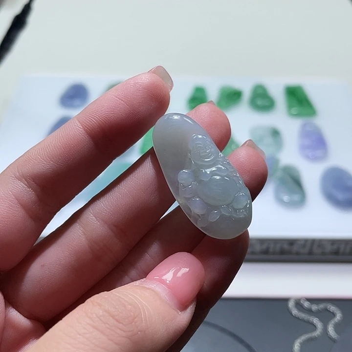 圆***圆定制翡翠18K金镶嵌7968687777