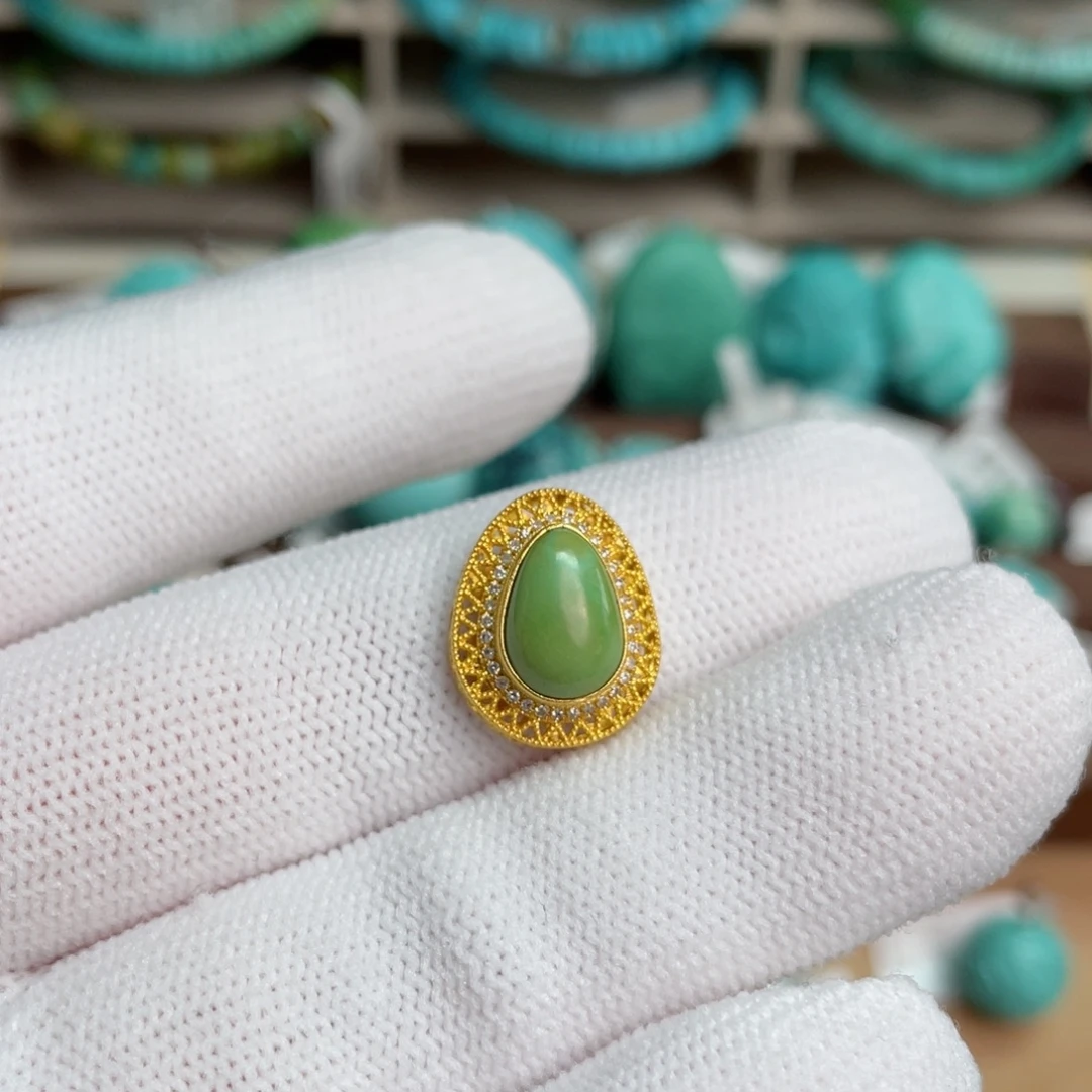 绿松石18K金镶嵌锦璨1号