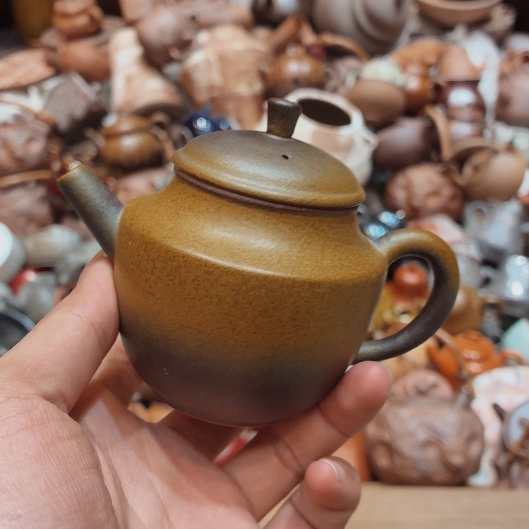 柴烧老岩泥手工茶器皿