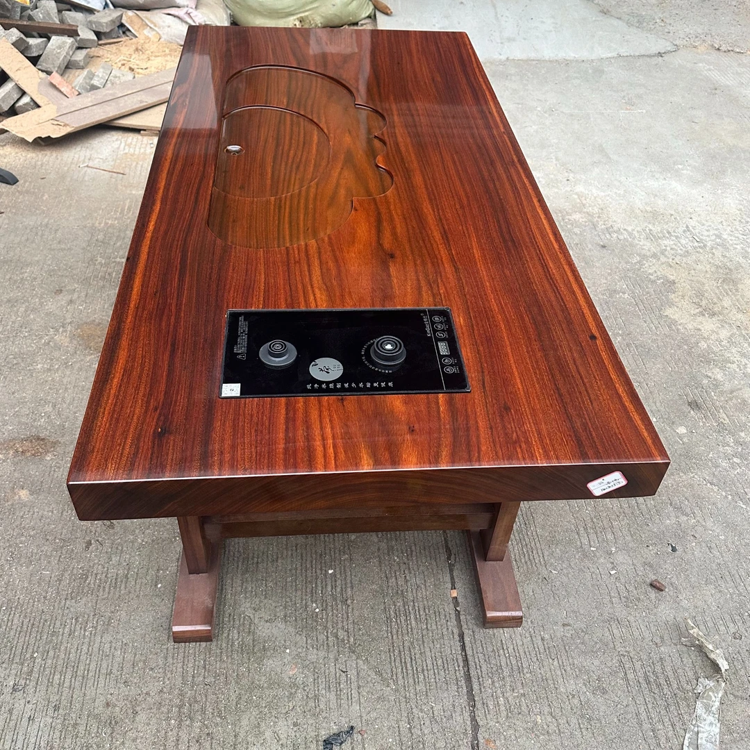 实木大板茶桌新中式全实木茶桌黄檀木办公桌餐桌