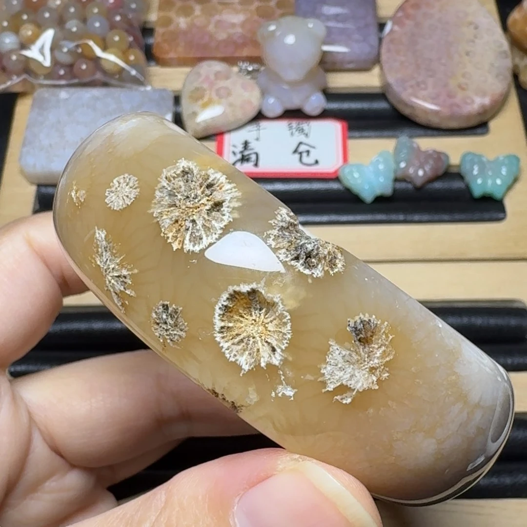 硅化玉55.5糖骨骼未镶嵌