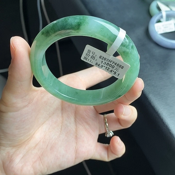 未镶嵌手镯翡翠55圈口