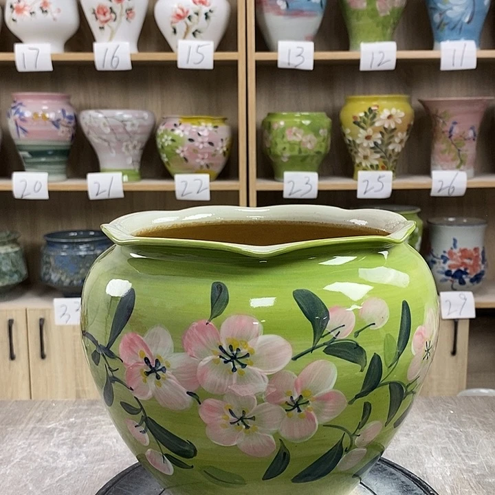 缸13xc景德镇陶瓷花盆