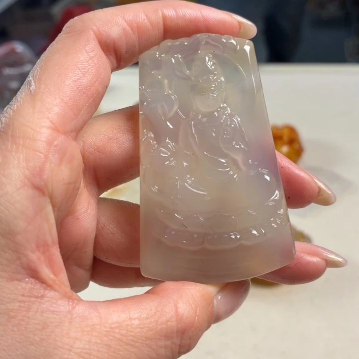 玛瑙/玉髓未镶嵌吊坠(不含链)