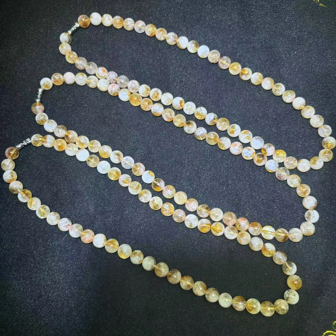 面面来财珠宝C3500卡10左右-黄发晶水晶项链-多样性发其一