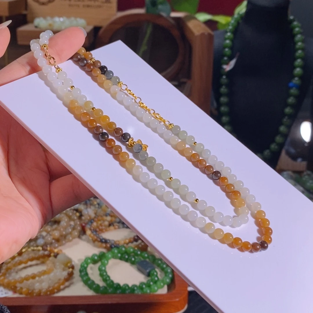 和田玉未镶嵌手链