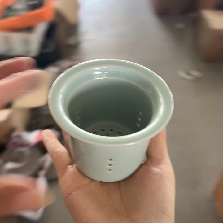 龙泉云间青瓷小米茶器