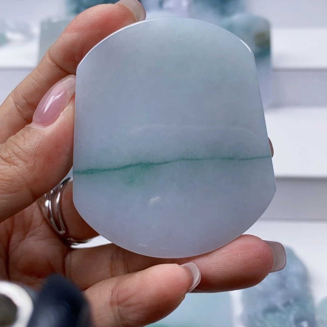 翡翠未镶嵌颈饰翡翠A货无事牌