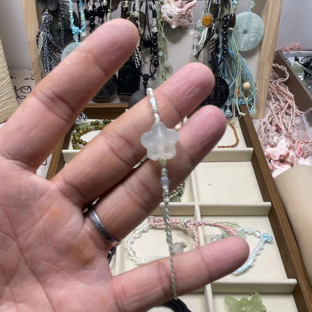 瓷***·蛇纹石玉合金手链