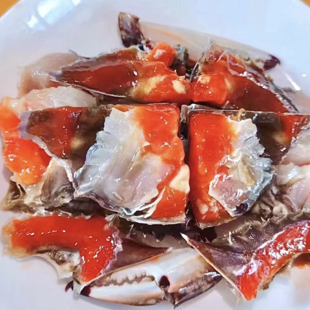 舟山红膏飞机呛蟹3-4两5只膏厚肉肥顺丰包邮不可蒸煮