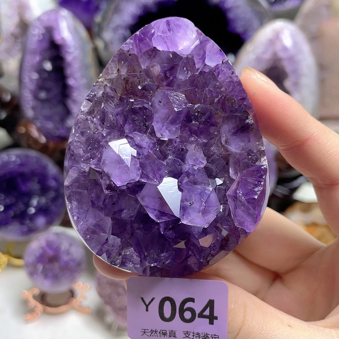珠宝半成品未镶嵌紫晶