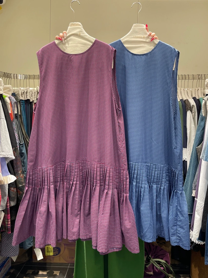 叨叨推荐款 YQ#5658#格子连衣裙 FL