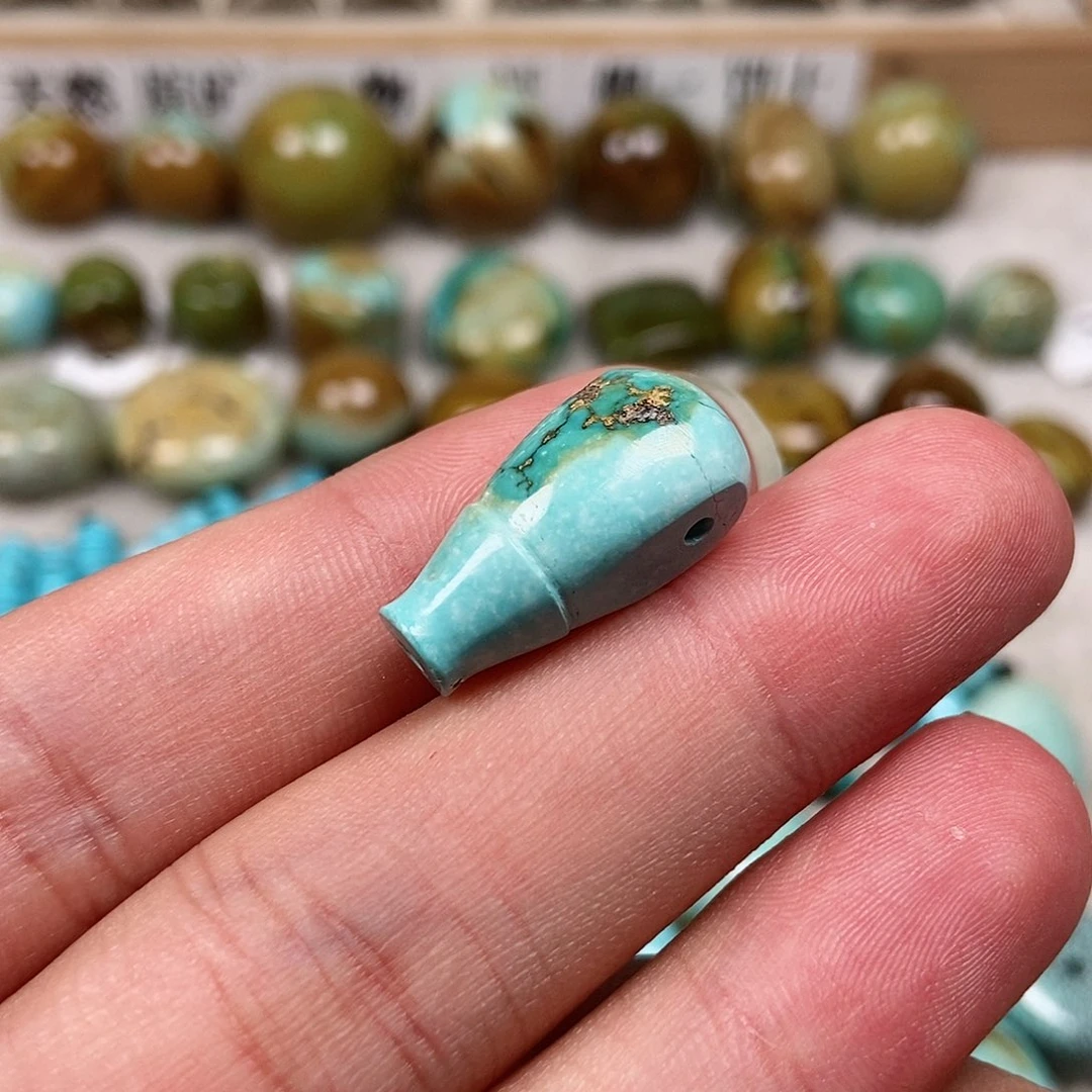 未镶嵌绿松石珠宝半成品
